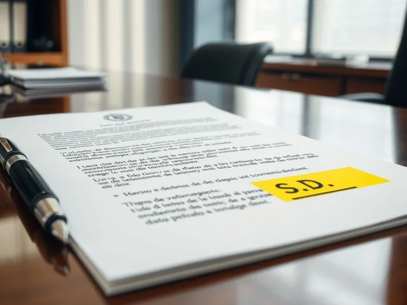 Imagen de "S.D." en un documento oficial