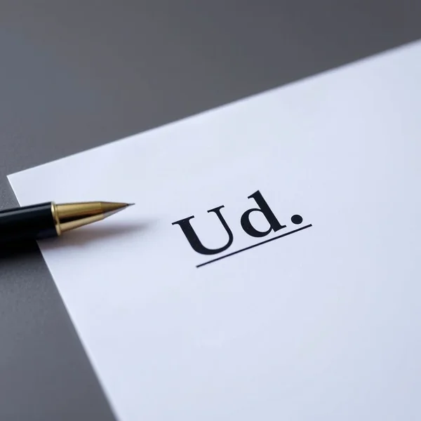 Imagen de "Ud." en un documento oficial