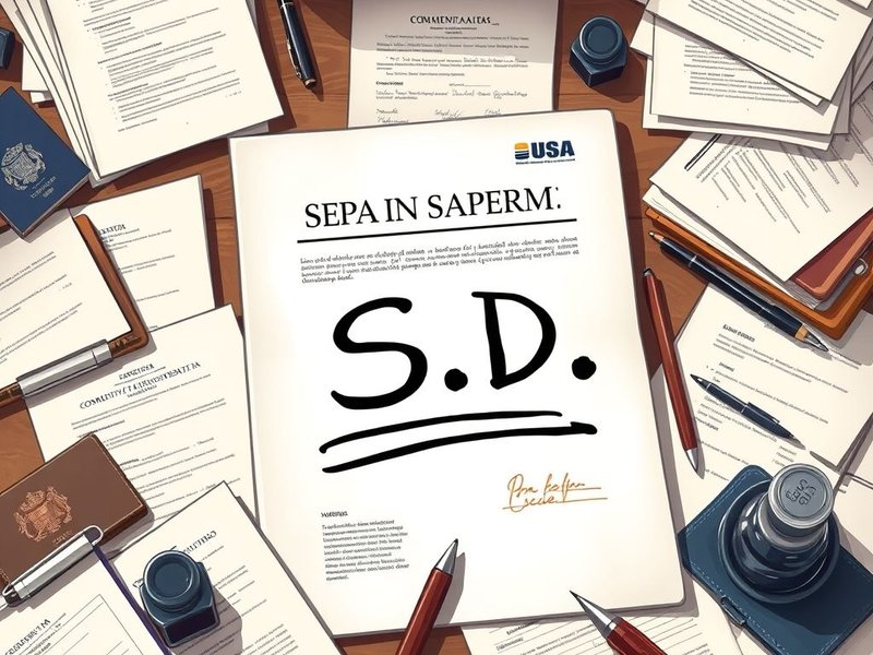 Bild av "S.D." i ett officiellt dokument