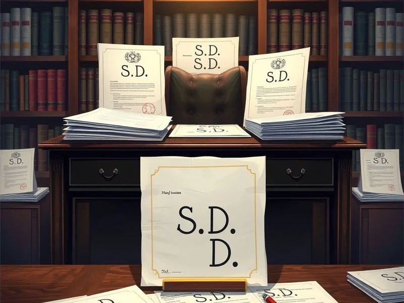 Hình ảnh "S.D." trong một tài liệu chính thức