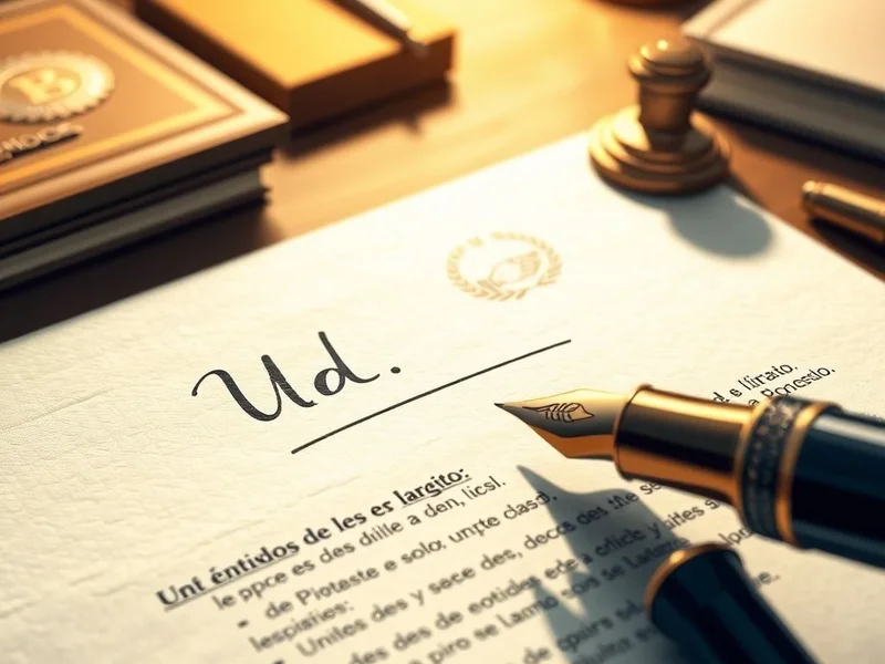 Immagine di "Ud." in un documento ufficiale