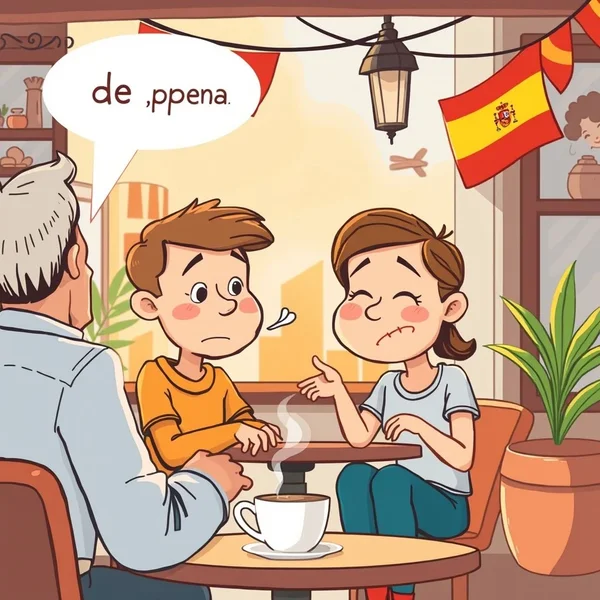 Illustration de l'expression "de pena"