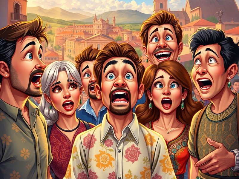 Ilustración de la frase adjetiva "de escándalo"