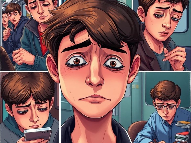 Ilustración de la expresión "de pena"