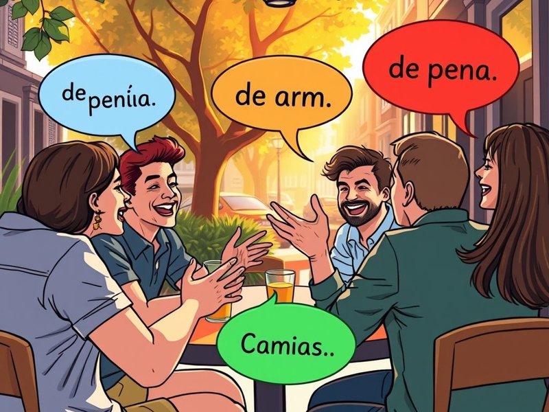 “de pena”表达的插图