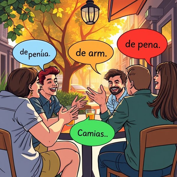“de pena”表达的插图
