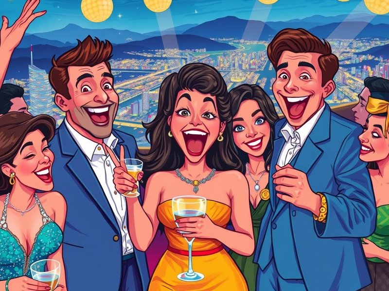 Ilustracja frazy przymiotnikowej "de escándalo"