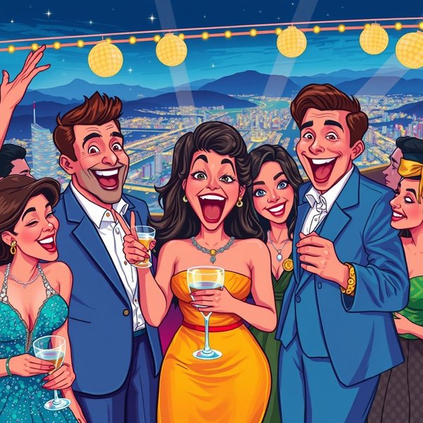 Ilustracja frazy przymiotnikowej "de escándalo"