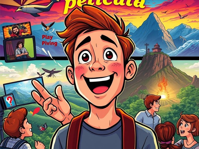 An image illustrating the expression "de película"