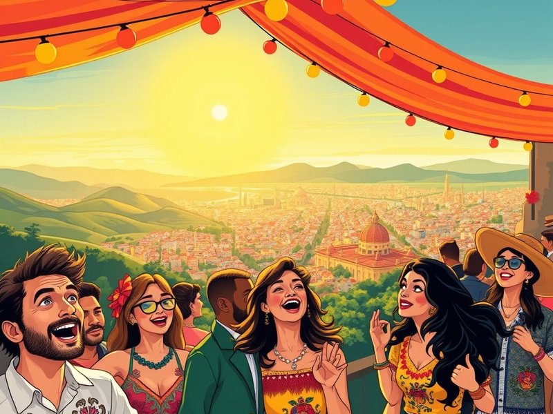 Illustration der adjektivischen Redewendung "de escándalo"