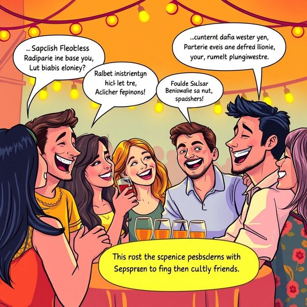 Ein illustratives Bild der adjektivischen Wendung "de risa"